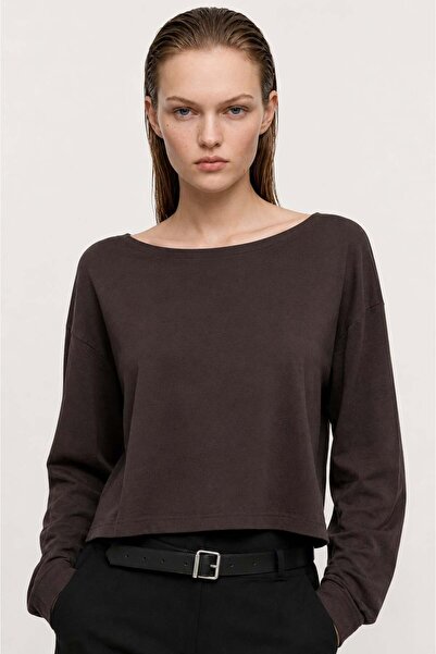 HAKKE Boat Neck Knitted Blouse