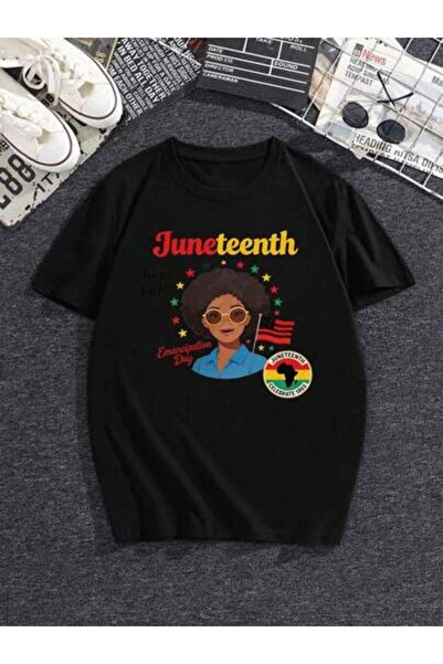 26LIK Women's June Festival T-Shirt - On Freedom Day, African-Inspired Design...
