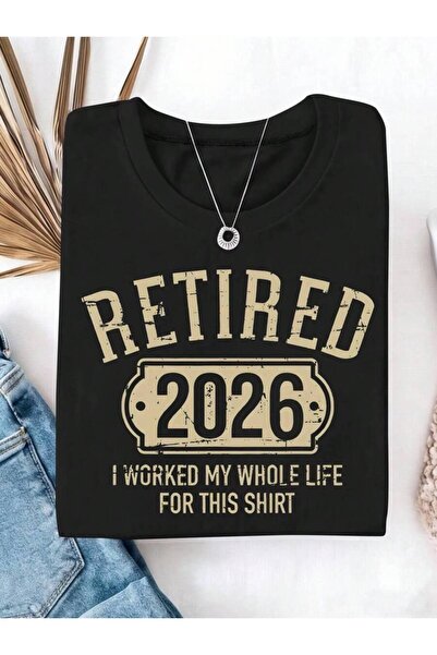 2BIR Women'S 2026 Humor Funny Retired Gift T-Shirt With Print,Short Sleeve Cr...