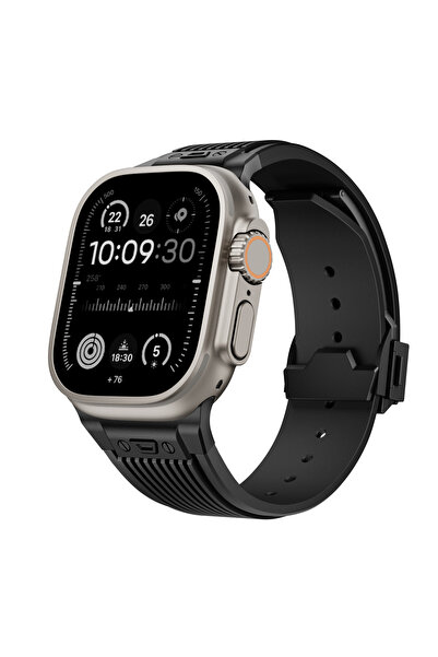 choice2 42 44 45 46 49mm Black-B Silicone Sports Strap for Watch Ultra 2/1 49...