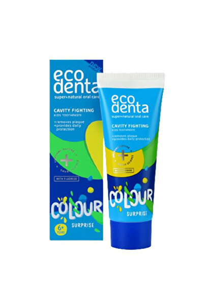 Ecodenta Pasta de Dintii Impotriva Cariilor pentru Copii 6+ Color Surprize Ec...