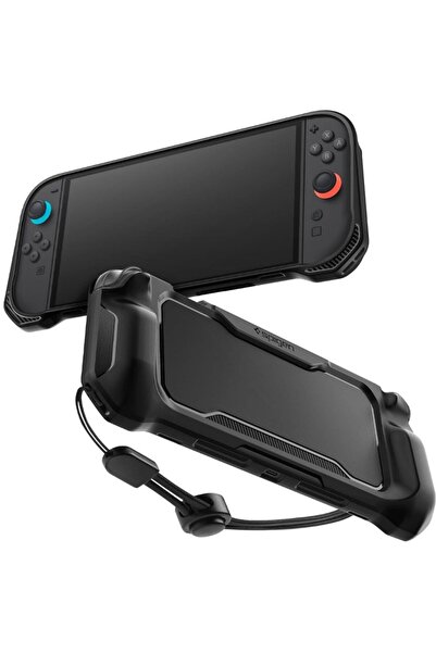 Spigen Θήκη Nintendo Switch 2 Rugged Armor Σιλικόνης με Λουράκι Χειρός - Matt...