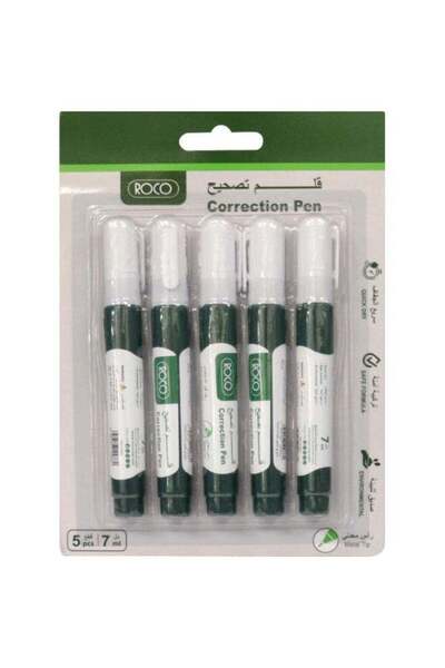 Roco Pack of 5 Correction Pens 1mm (7ml each)