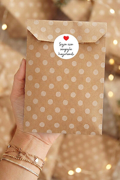 Bimotif 100lü Karışık Hediye Paketi Seti - 20şer adet, 5 çeşit 11x20 cm Kese Kağıdı + 105 adet Sticker