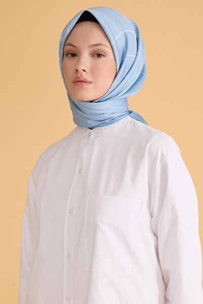 Belli Flower Pattern Ice Blue Sport Scarf 2501 - 14