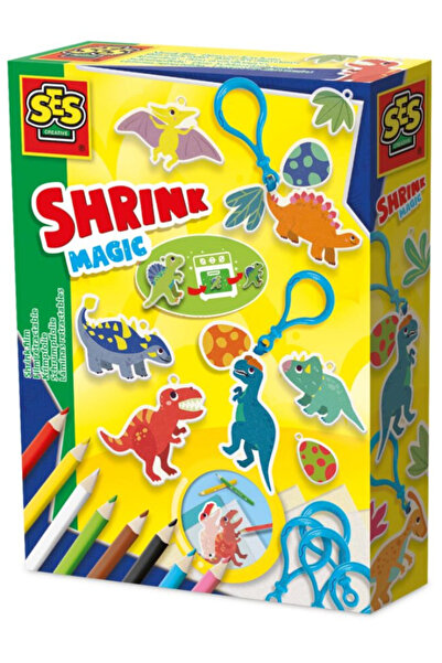 SES Creative Shrink Foil Dinosaur Keychains (S14294)