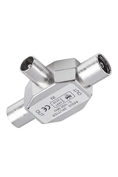 Alda TV Signal Splitter, Coaxial Splitter 2-Way, Connectors 1 Male - 2 Female...