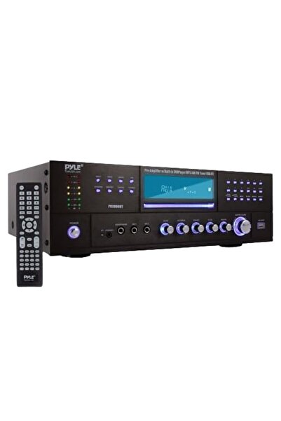 PYLE Ev Sineması Bluetooth Amplifikatör Alıcısı - 4 Kanal 3000 Watt Stereo Ho...