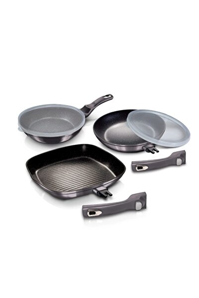 Berlinger Haus SET DE VASE DE GĂTIT 5 PIESE Ø20/24 GRILL Ø28 CARBON PRO EDITI...