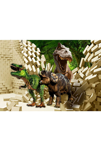 VIODESIGN Fototapet Copii, autoadeziv, Dinozauri Fiorosi , multicolor,200x300...