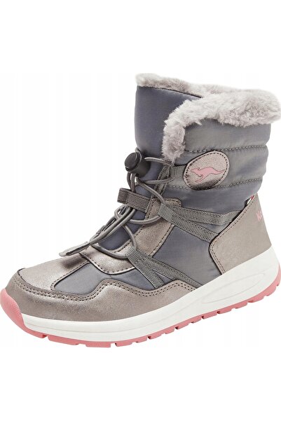 NO BRAND KangaROOS K-PE Ski RTX gri oțel / roz prăfuit 38 EU rațe de zăpadă j...