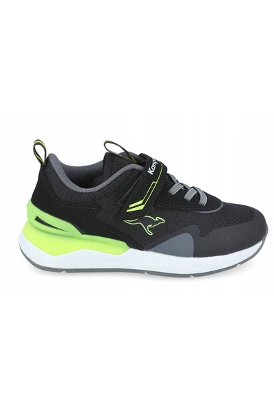 NO BRAND KangaROOS KD-Gym EV negru intens/galben neon 35 EU pantofi pentru copii