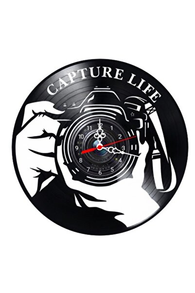 OEM Decorative Wall Clock made from Vinyl Record, Photography DSLR Camera Mod...