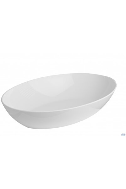 NO BRAND Bol semi-oval din melamină albă 450mm OBB455-W