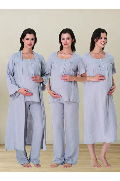 Generic Brand Venera Premium 4-Piece Maternity and Postpartum Pajama Set – Or...