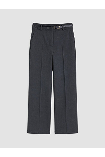 LC Waikiki Rmz Gi̇yi̇m Farkiyla Women's Wide Leg Pants with Waist Belt