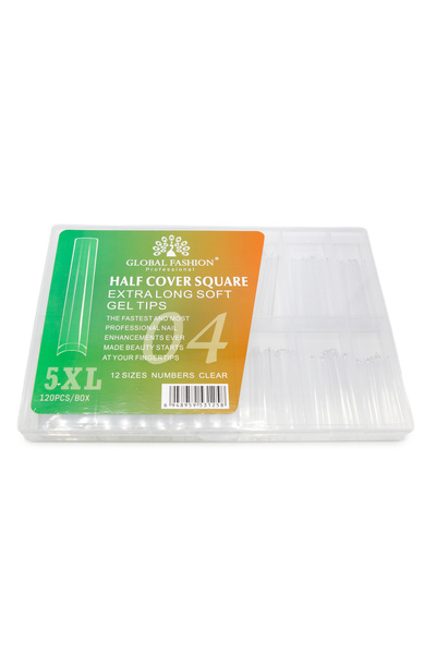 global fashion Set 2 x Set tipsuri din gel 120buc, 12 marimi, 5XL extra-lung,...