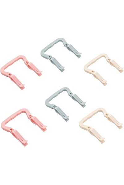 Generic Brand Tazweeq 6 Pcs Garbage Bin Clips, Non-Slip Garbage Basket Clip w...