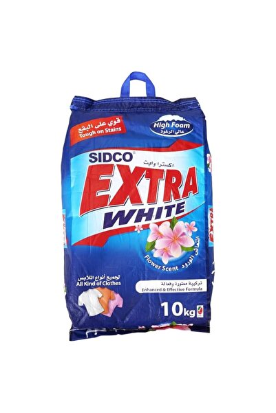 Generic Brand Extra White Sidco Flower High Foam Laundry Detergent Powder 10 Kg