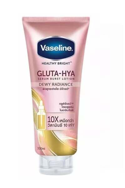 Vaseline Gluta-Hya Dewy Radiance Lotion for Face & Body | Gives Brighter Skin...
