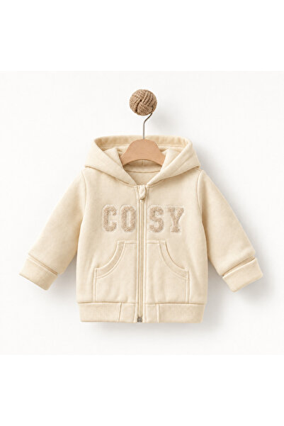 BabyCosy Organic Wear Unisex Hooded Cardigan 47% Cotton Modal Blend Zippered ...