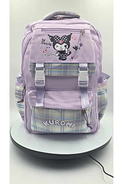 Generic Brand School Backpack for Girls with a Cute Design - Lavender