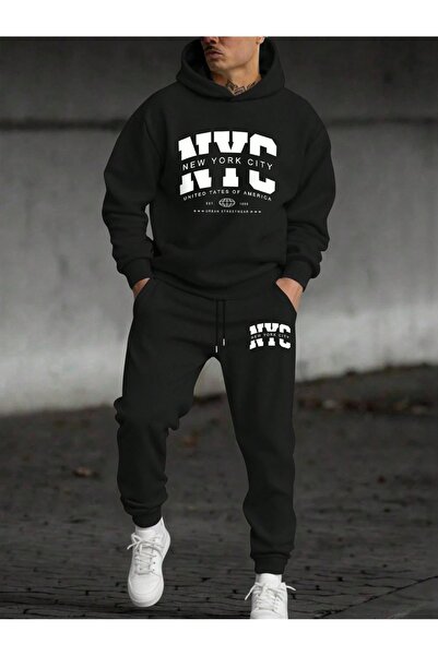PAVRO Sweatshirt Tracksuit Set Oversize Shaped Comfortable Fit Quality Fabric...
