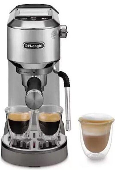 De'Longhi Καφετιέρα Εσπρέσο Dedica Duo 1450W 15bar Πίεση Ασημί EC 890.M