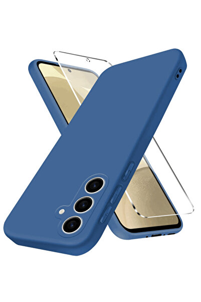 OEM Husă de silicon + Folie de protecție din sticlă pentru Samsung Galaxy S24...
