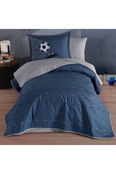 DENİZLİ ÇEYİZ Clasy Single Ranforce Cotton Bedspread Set Vamos
