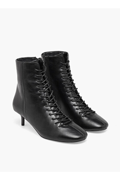Celeste Women Lace-Up Kitten Heel Ankle Boots