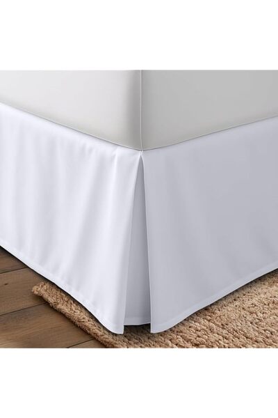 Generic Queen Bed Skirt, Elegant Bed Skirt for Bedroom, Pleated Dust Ruffle, ...