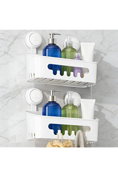 Generic Caddy Suction Cup 2 Pack Heavy Duty Bathroom Shower Organizer Removab...