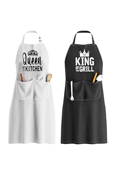 Generic King & Queen Apron Set - Wedding Engagement Gifts for Couples, Funny ...