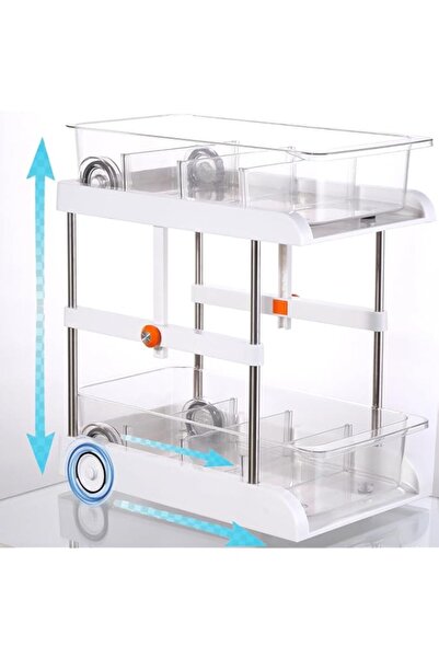 Generic 2-Tier Under Sink Cabinet Organizers, Multi-Purpose Kitchen Under The...