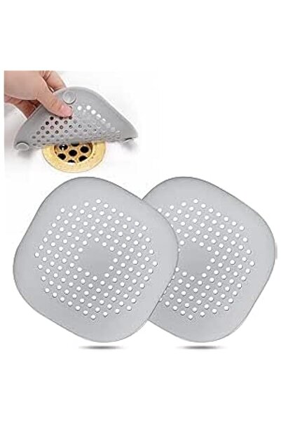 Generic Universal Design Hair Catcher, Square Silicone Drain Cover with Sucti...