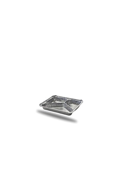 Generic Aluminum foil container 3 portion 8357 with LID – TWIN PACK 2 x 10 pc...