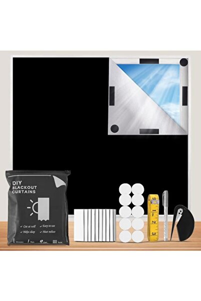 Generic Blackout Window Cover, 79 x 57 Inch Portable Blackout Shades for Wind...