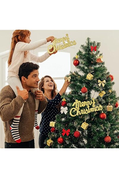 Generic Brand Christmas Tree Balls Bell Gift Box Hanging Decorations,32 PCS C...