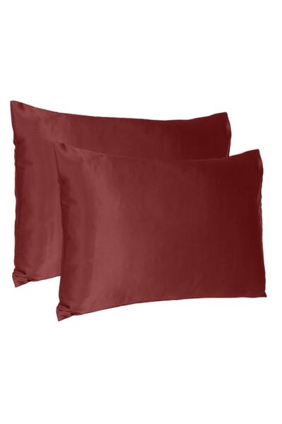Generic Oussum Satin Silk Pillowcase Pillow Case Covers with Envelop Closure ...