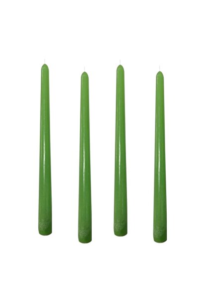 Generic Brand 10 inch green Taper Candles-Set of 4 Taper Candles -Dripless an...