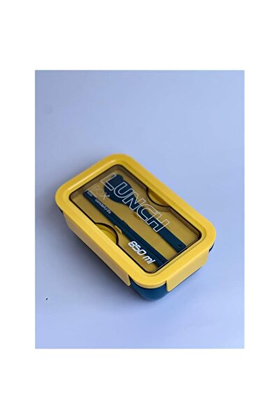 Generic Bento Box with 2 Plastic Compartments, Spoon and Chopsticks Included,...