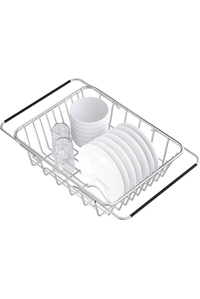 Generic Expandable Over-the-Sink Dish Drying Rack, Rustproof Stainless Steel ...
