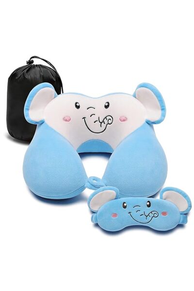 Generic Travel Pillow for Kids and Adults, Cute Animal Memory Foam Neck Pillo...