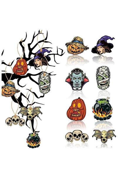 Generic Brand BIGTHREE 16 Piece Halloween Decoration Pendant, Halloween Decor...