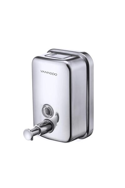 Generic Commercial Soap Dispenser Wall Mount Stainless Steel Manual Liquid Pu...
