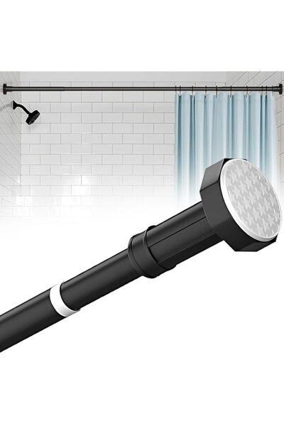 Generic Shower Curtain Rod No Drill Adjustable Tension Spring Rod 90-230cm Te...