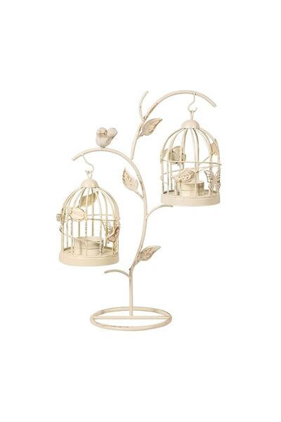Generic 13.8 Inch Decorative Birdcage Candle Holders – Vintage Metal Bird Cag...