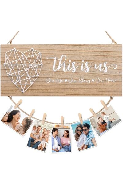 Generic Brand X spring Wall Hanging Picture Frame, Handmade MDF Wood with 8 C...
