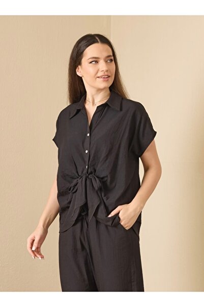 S.Y Collection Viscose Blouse with Embroidery Detail